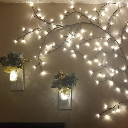 144 Leds Lighted Vine Tree for Home Bendable Branch Lights Indoor Willow Tree Lights for Christmas Valentine'S Day Party Wall