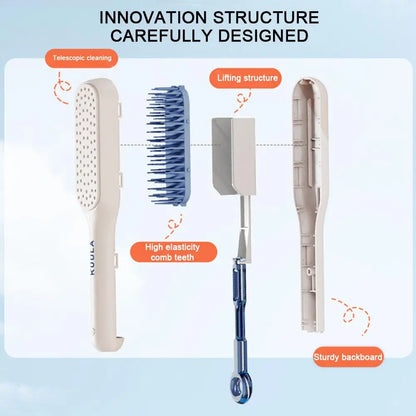 Portable Hair Comb Detangling Hair Brush anti Static Head Massager Travel Combs Hair Styling Accessories Cleaning Hair Brush