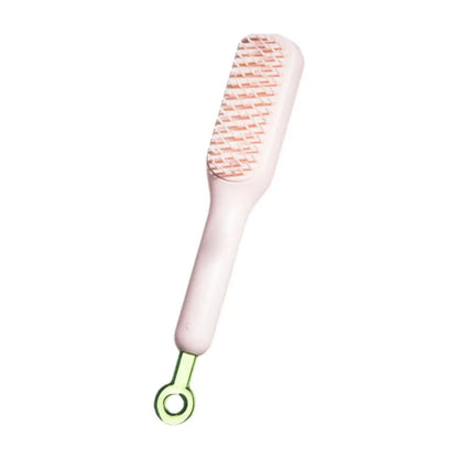 Self Cleaning Self Cleaning Hair Comb Gift Smoothing Massage Brush ABS Magic Anti-Static Retractable Hair Comb R0S3