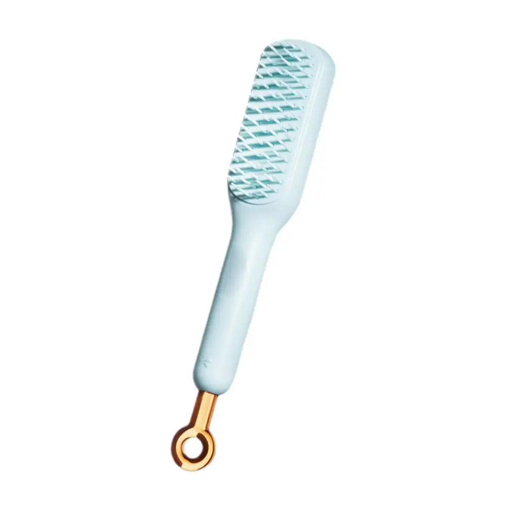 Self Cleaning Self Cleaning Hair Comb Gift Smoothing Massage Brush ABS Magic Anti-Static Retractable Hair Comb R0S3